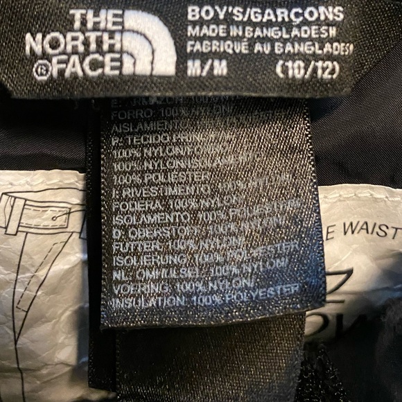 The North Face EUC Snow Pants Youth Ski Snowboard Unisex Adjustable size 10/12 - Picture 9 of 9